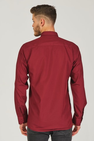 Chemise - Rouge, bleu et marron