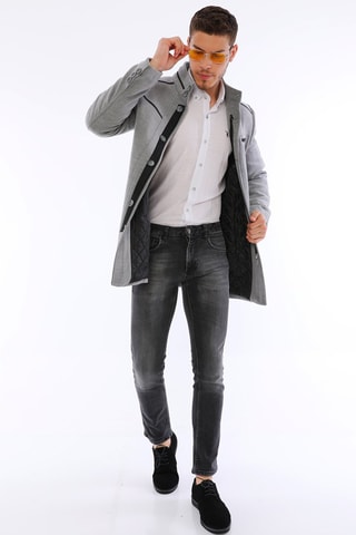 Manteau en laine - Gris