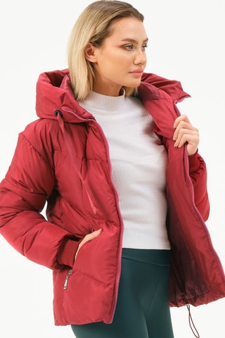 Doudoune à capuche - Rouge