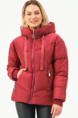 Doudoune à capuche - Rouge