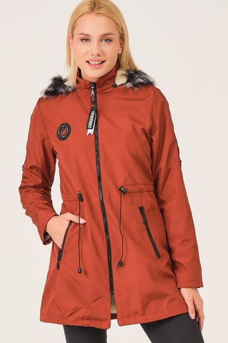 Parka à capuche - Rouge