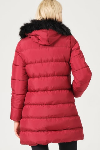 Doudoune à capuche - Rouge