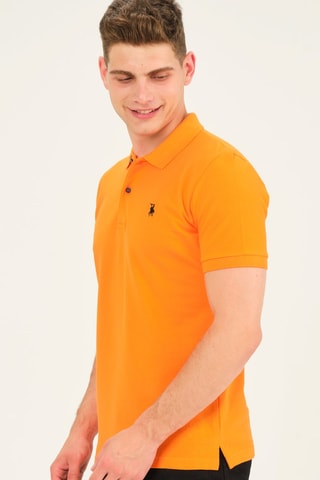 Polo - Bleu et orange