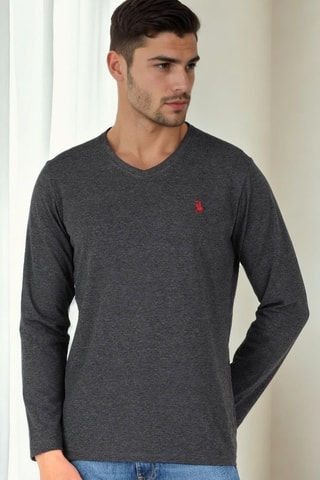 T-shirt - Rouge et gris