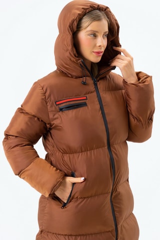 Doudoune longue - Marron