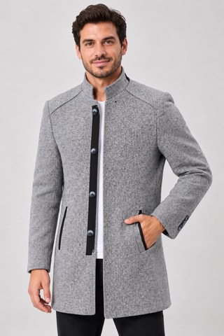 Manteau en laine - Gris