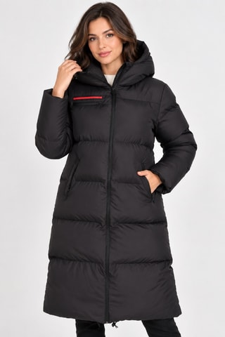Manteau à capuche - Noir