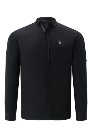2 chemises regular - Noir et beige