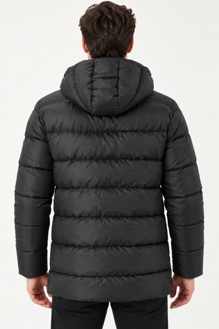 Doudoune à capuche - Noir