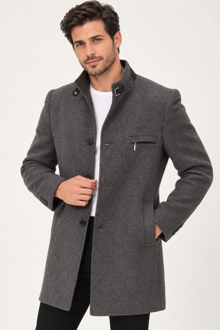 Manteau en laine - Gris