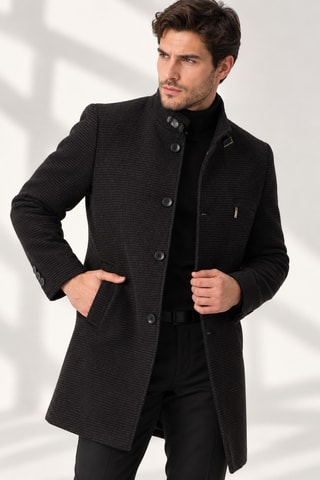 Manteau en laine - Gris foncé