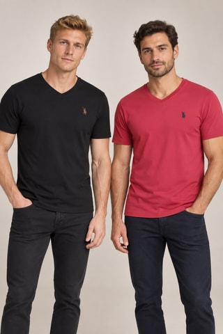2 t-shirts - Bordeaux et noir