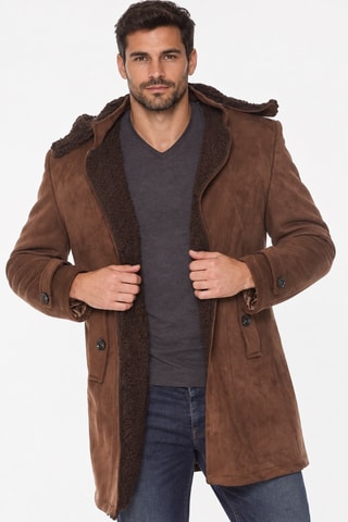 Veste à capuche - Marron clair