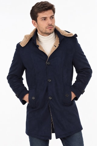 Veste à capuche - Bleu foncé