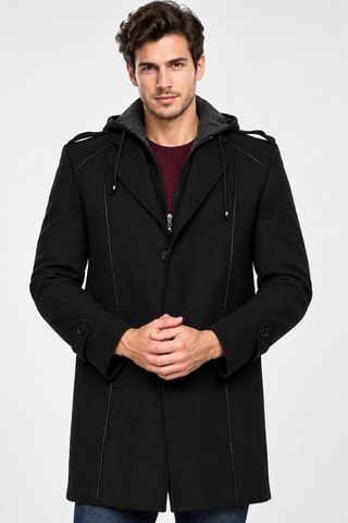 Manteau en laine - Noir