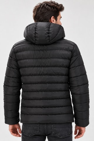 Doudoune à capuche - Noir