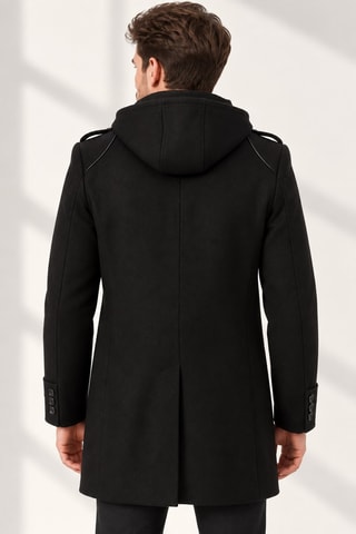 Manteau en laine - Noir