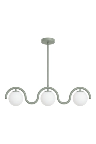 Plafón Gedik - 3 x 40 W - Verde