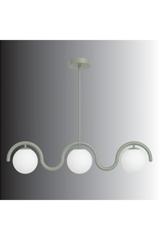 Plafón Gedik - 3 x 40 W - Verde