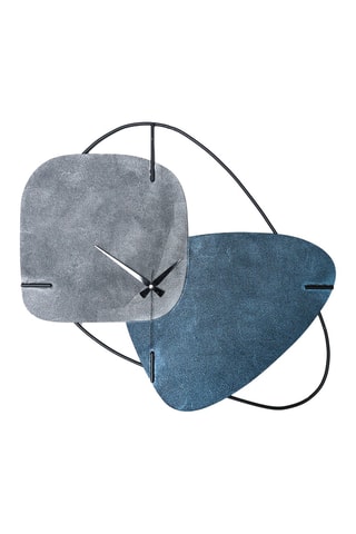 Reloj Brazil - 58 x 55 cm - Azul y gris