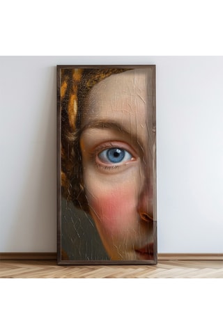 Peinture décorative encadrée en MDF Léandre - 60 x 120 cm