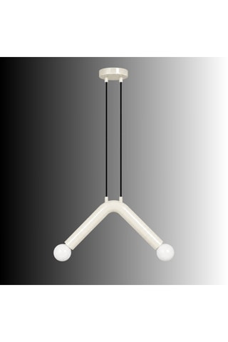 Lámpara de techo - Beige - 2 x 40 W