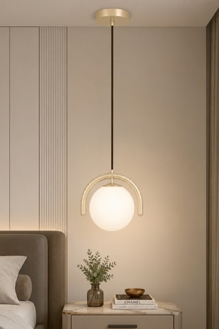 Lámpara de techo Gedik - 40 W - Beige