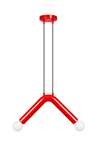 Lámpara de techo - Rojo - 2 x 40 W