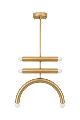 Lámpara de techo - Dorado - 6 x 40 W