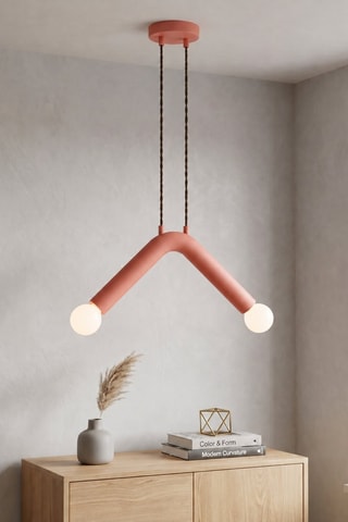 Lámpara de techo - Rosa - 2 x 40 W