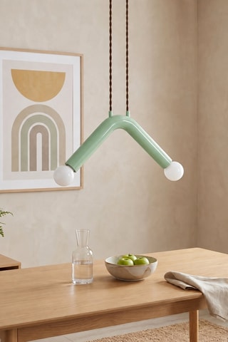 Lámpara de techo - Verde - 2 x 40 W