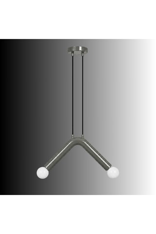 Lámpara de techo - Gris - 2 x 40 W