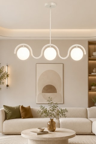 Plafón Gedik - 3 x 40 W - Beige