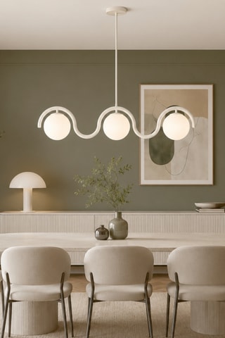 Plafón Gedik - 3 x 40 W - Beige