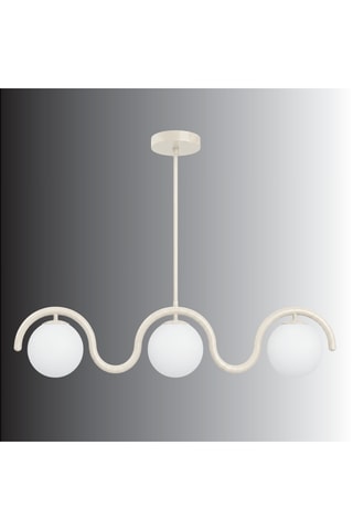 Plafón Gedik - 3 x 40 W - Beige