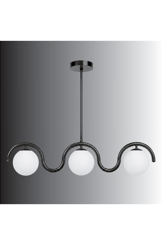 Plafón Gedik - 3 x 40 W - Negro