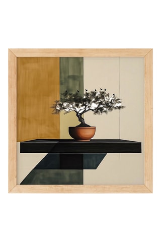 Tableau en bois massif - 48 x 48 cm