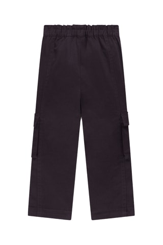 Pantalon cargo en coton biologique - Noir