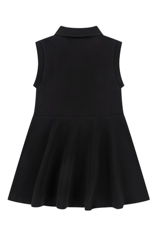 Robe polo sans manches - Noir