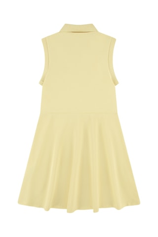 Robe polo sans manches - Jaune