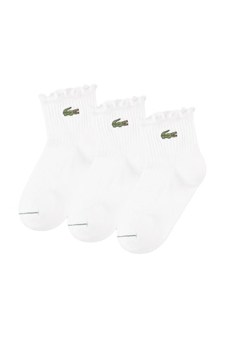 3 paires de chaussettes courtes à volants - Blanc