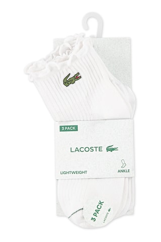 3 paires de chaussettes courtes à volants - Blanc
