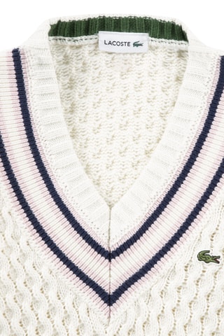 Pull en coton biologique et laine - Blanc