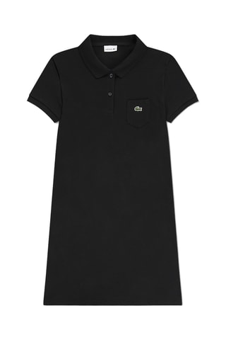 Robe polo en coton biologique - Noir