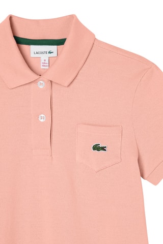 Robe polo en coton biologique - Rose