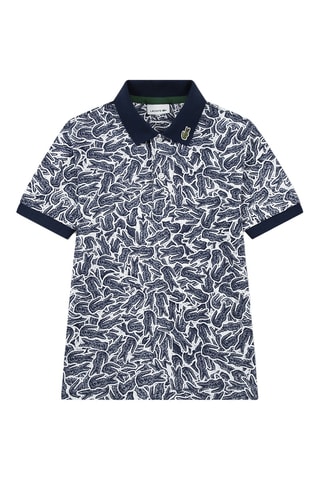 Polo en coton biologi - Bleu marine