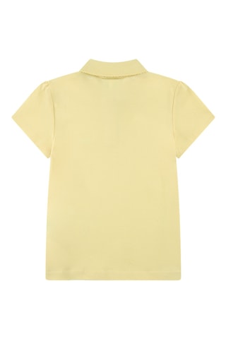 Polo en coton biologique - Jaune