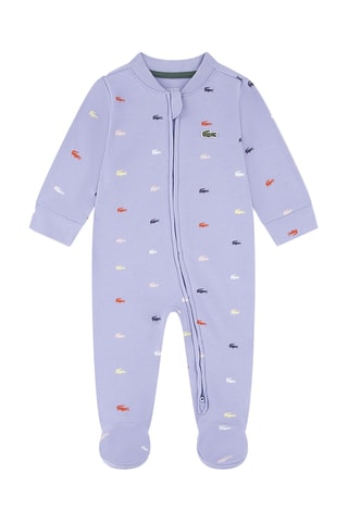 Grenouillère en coton biologique - Bleu