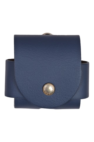 Etui de protection en cuir AirPods 3 - Bleu marine