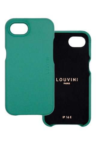 Coque MagSafe en cuir iPhone 16/17 - Vert émeraude